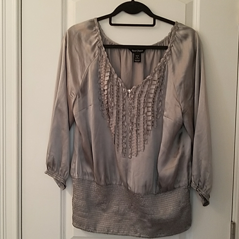 White House Black Market Silk Blouse